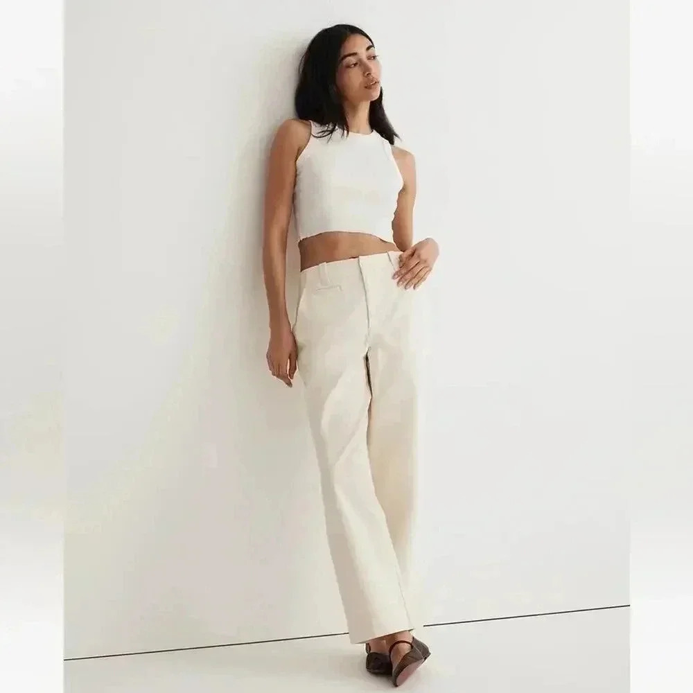 Madewell Relaxed Chino Pants Antique Cream Size 0 NWT